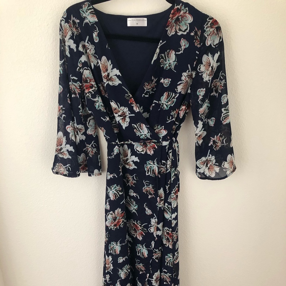 Haute and Rebellious floral maxi dress
